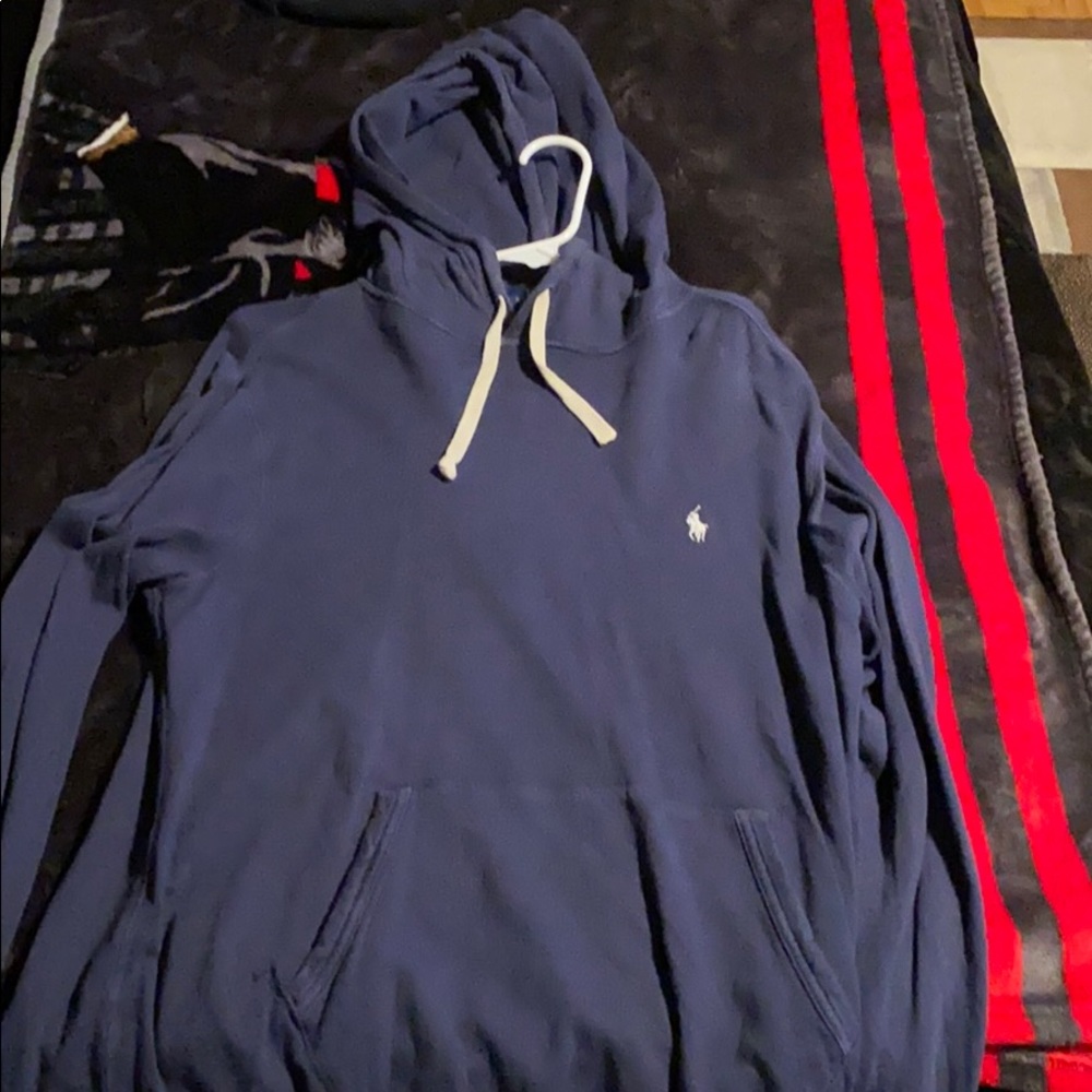 Polo hoodie.